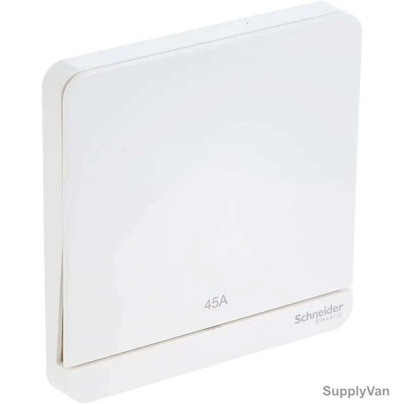 Schneider Electric Electrical Switch, E8331D45N-WE, AvatarOn, 1 Gang, 45A, 250VAC, White — image 1