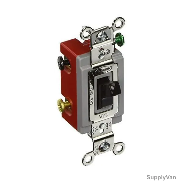 Hubbell 3 Way Toggle Switch, HUBHBL1223, 20A, 120-277VAC