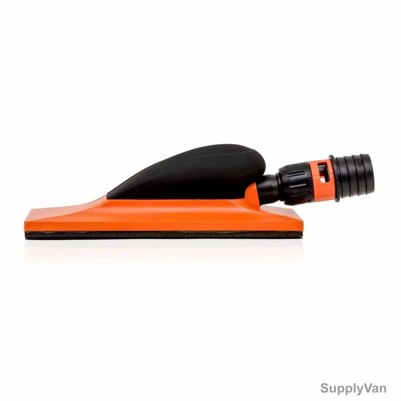 Rhinomotive Sanding Hand Pad With Holder, R1115, 70MM x 198MM, Orange/Black — image 1