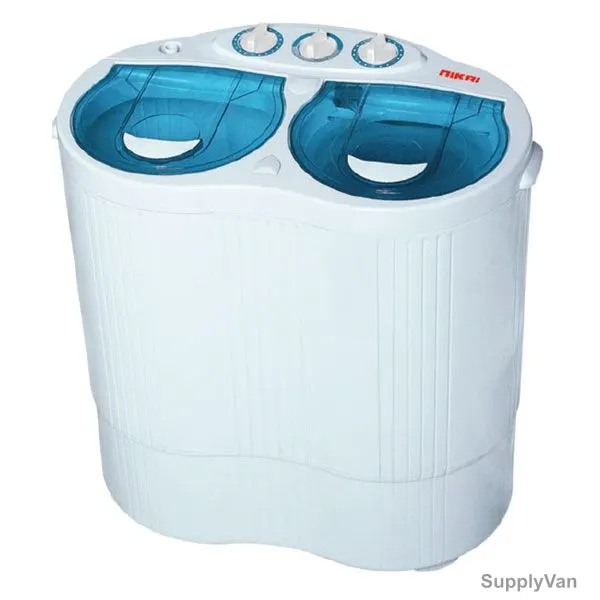 Nikai Top Load Washing Machine, NWM250SP, Semi Automatic, 2.5 Kg, White