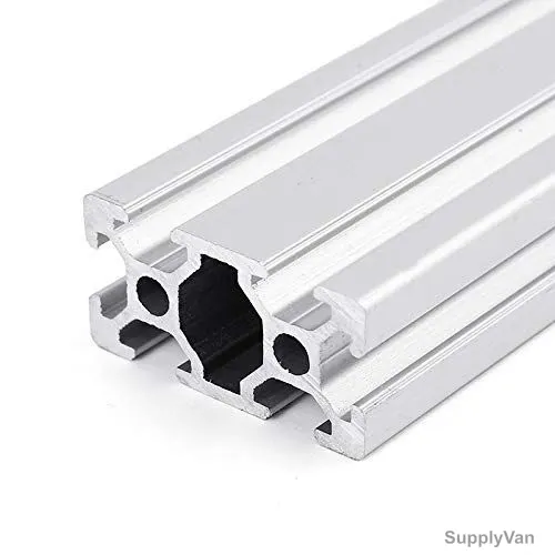 Extrusion T-Slot Profile, 20 Series, Aluminium, 20 x 40MM, Silver, PK3