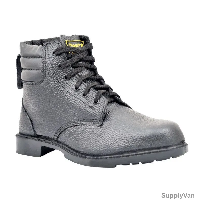 Vaultex Steel Toe Safety Shoes, VNA, High Ankle, Size46, Black