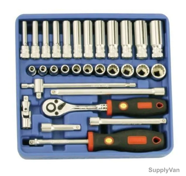 Genius Metric Deep Hand Socket Set, TW-230M, 30PCS