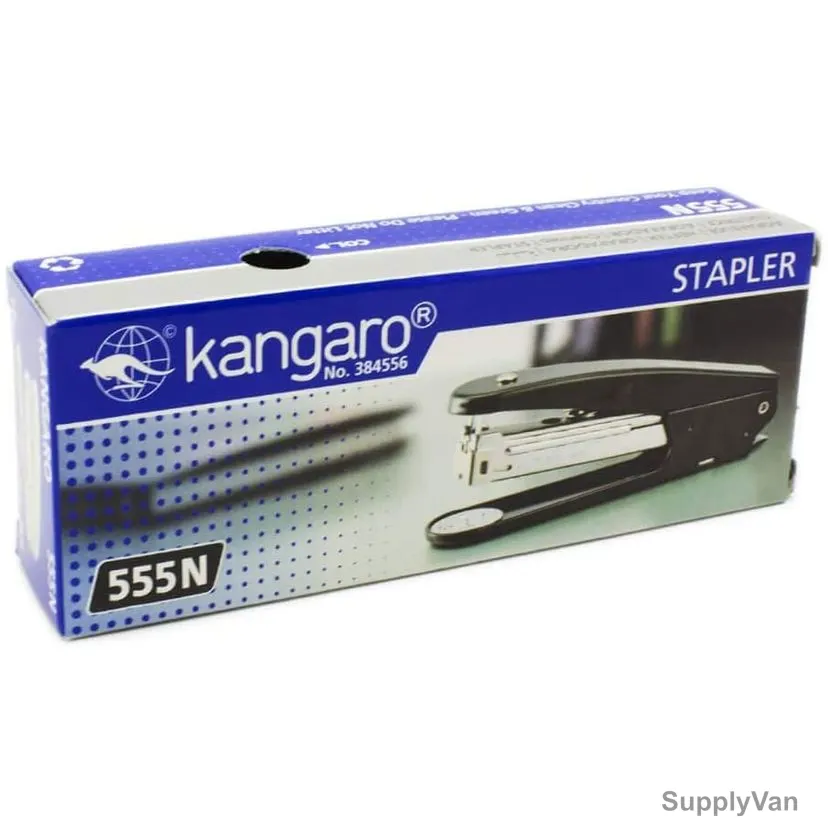 Kangaro Stapler, 555N, 20 Sheets, Black