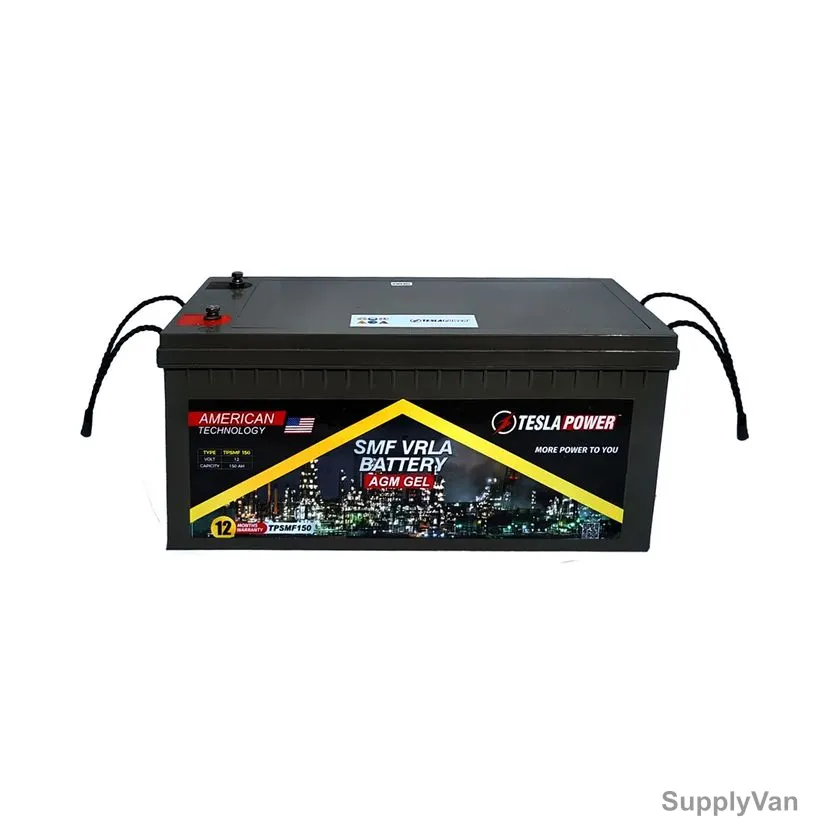 Tesla AGM Monoblock VRLA Battery, TPSMF150, 12V, 150 Ah