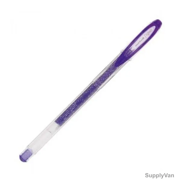 Uni-Ball Glitter Gel Ink Pen, UM120SP-VT, Signo Sparkling, 1.0MM Tip, Violet, 12 Pcs/Pack