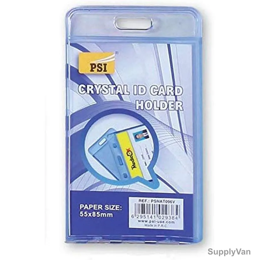 PSI Crystal ID Card Holder, PSNAT096V, 55 x 85MM, Vertical