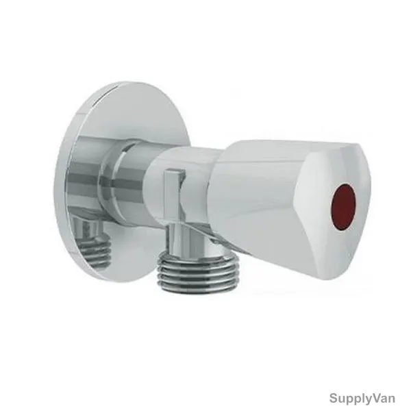 Kludi Rak Angle Valve, RAK-33001, Brass, 1/2 Inch x 1/2 Inch, Chrome