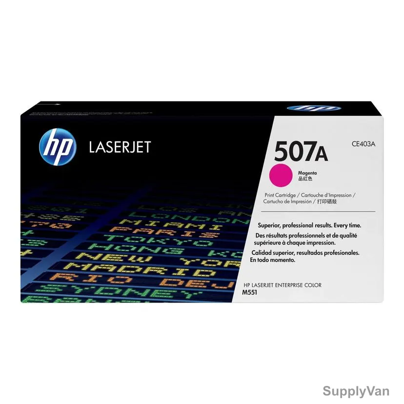 HP Original LaserJet Toner Cartridge, CE403A, 507A, Magenta — image 1