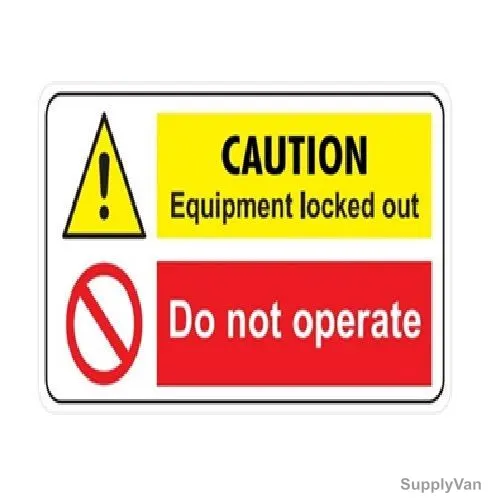 Loto-Lok Magnetic Caution Sign, LSP-MCS-01, 200 x 100MM