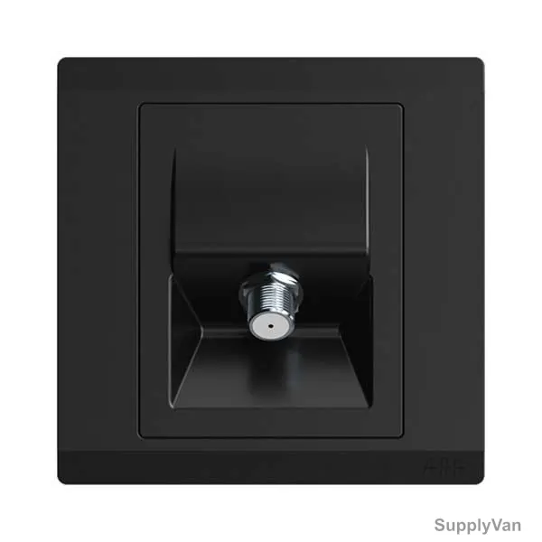 Abb F Type Sat Socket Outlet, BL308-885, lnora, 1 Gang, Starry Black