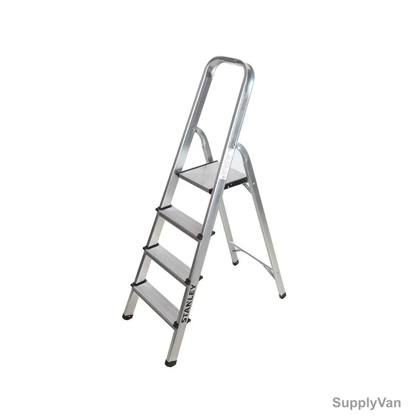 Stanley Step Ladder, SXLDAL-004, Aluminium, 4 Steps, 150 Kg Loading Capacity