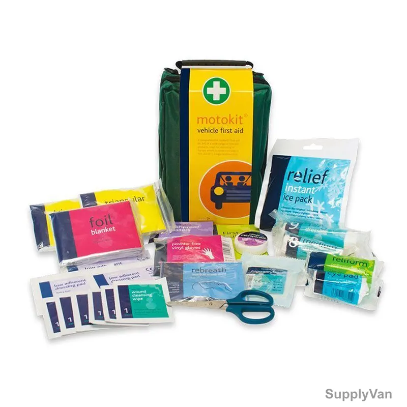 Reliance Medical SUV Vehicle First Aid Kit in Stockholm Bag, FA-156, Green, 43 Pcs/Kit