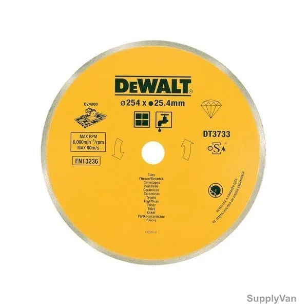 Dewalt Tile Cutting Diamond Blade, DT3733-XJ, 250MM