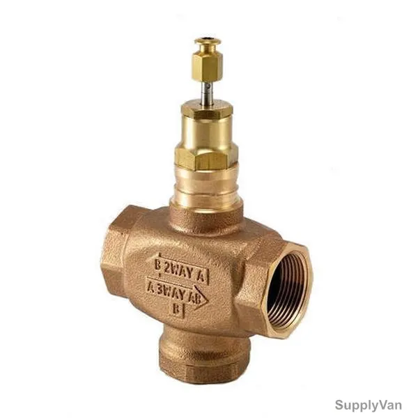 Honeywell 2-Way Threaded Electric Valve Actuator, V5011P1004, 1 Inch, BSPT, PN20, Bronze