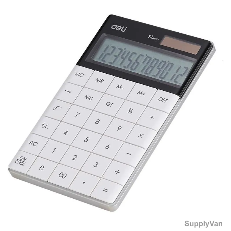 Deli Modern Calculator, E1589, LCD, 12 Digits