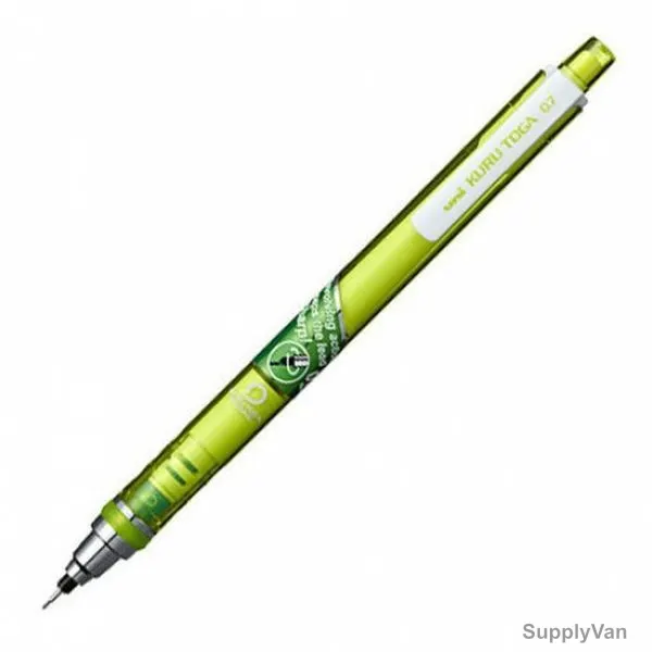 Uni-Ball Kurutoga Mechanical Pencil, M7-450T-GN, 0.7MM Tip Size, Green, 12 Pcs/Pack