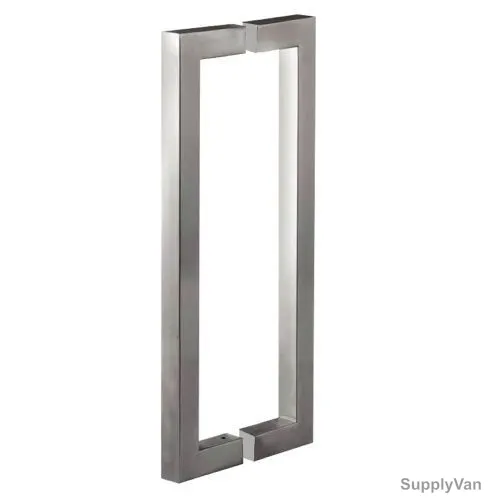 Dorfit D Square Pull Door Handle, DTPH015-475, Stainless Steel, 475MM, Satin