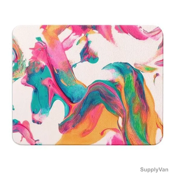 Wackylicious Color Mix Marble Mouse Pad, 1286-410-95, PU Leather, 18 x 21CM, Multicolor — image 1