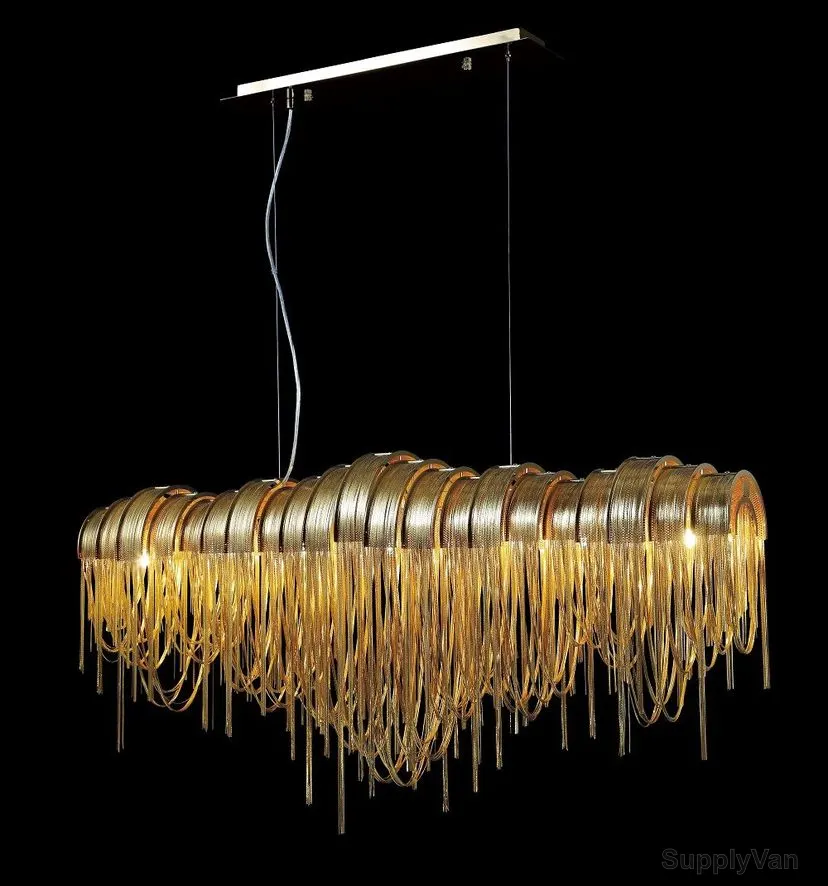 Syv Modern Chandeliers, Filo, 35W, Gold