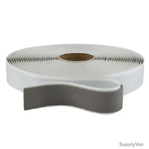 Double Sided Sealant Tape, Butyl Rubber, 3MM Thk, 20MM Width x 7 Mtrs Length, Grey