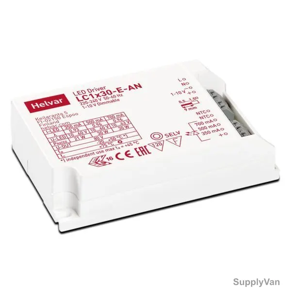Helvar LED Driver, LC1x30-E-AN, 30W