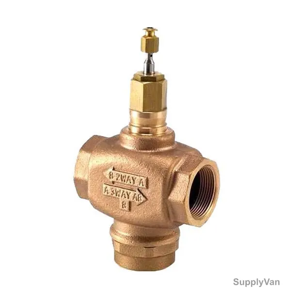 Honeywell 3-Way Threaded Electric Valve Actuator, V5013P1002, 1.25 Inch, BSPT, PN20, Bronze