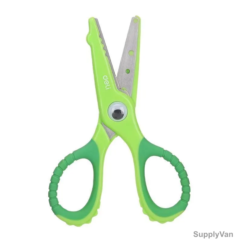 Deli Scissor, E6071, 134MM, Green