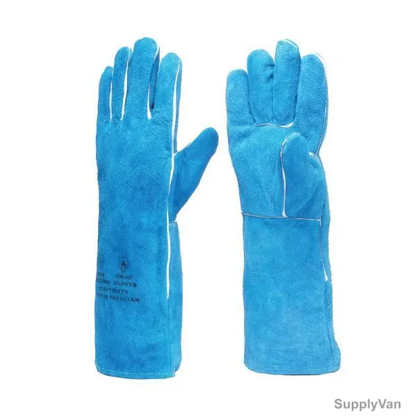 Vaultex Welding Gloves, MKO, Free Size, Blue, PK12