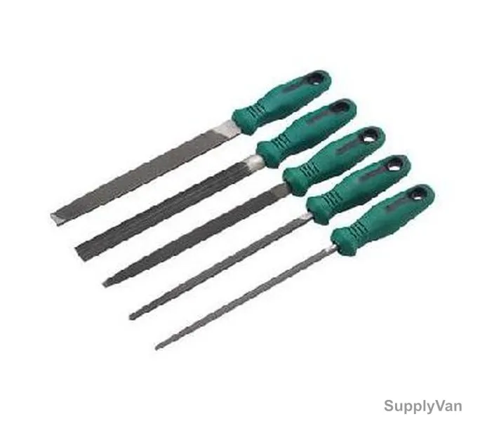Sata File Set, 03901ME, 8 Inch Length, 5 Pcs/Set