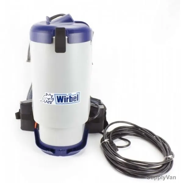Wirbel Backpack Vacuum Cleaner, W1, 1350W, 5 Litres, White and Blue