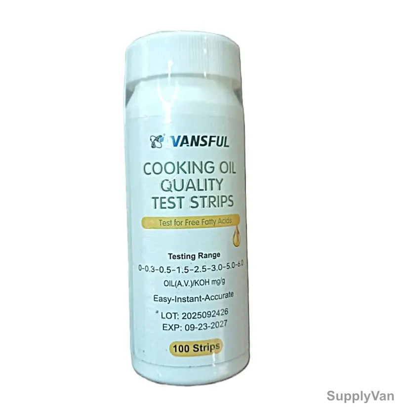 Vansful Cooking Oil Quality Test Strip, CS2025874, 0-6 Percent Range, 100 Strips/Pack — image 1