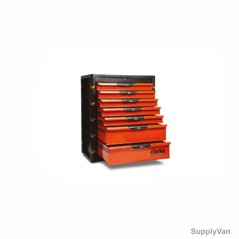 Clarke Tool Chest, TC7C, 7 Drawers, Red/Black