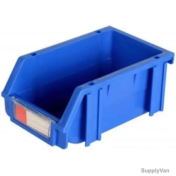 Excellent Plastic Storage Bin, EP001, Polypropylene, S, 7.5CM Height x 10CM Width x 16CM Length, Blue — image 1
