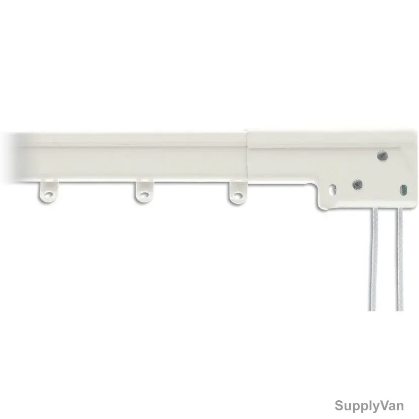 Graber Curtain Rail, Polyester, 3 Mtrs Length, 1 Kg Weight Capacity, White