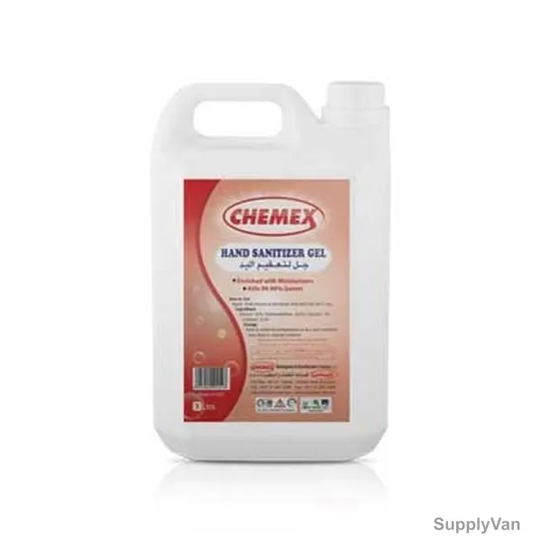 Chemex Hand Sanitizer Gel, 5 Litre, 4 Pcs/Pack