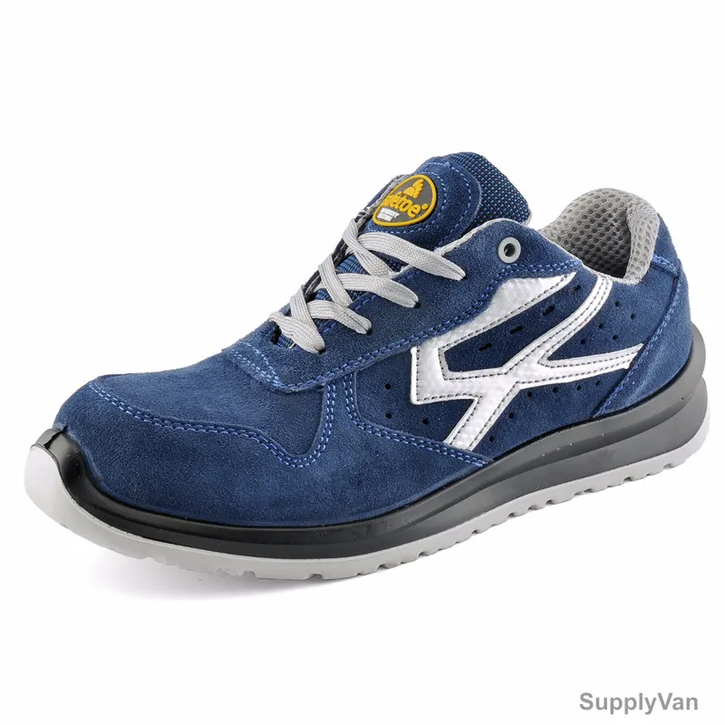 Safetoe Low Ankle Shoes, L-7328, Best Jogger, S1P SRC, Genuine Leather, Size38, Blue — image 1
