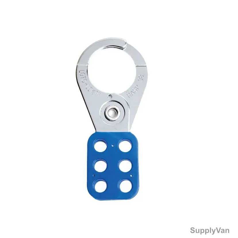 Loto-Lok Lockout Hasp, HSP-PMH-38B, Steel, 38MM, Blue — image 1