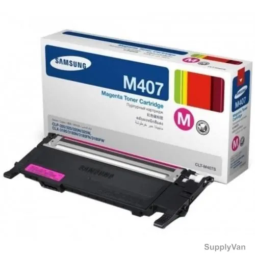 Samsung Toner Cartridge, CLT-M407, Magenta, 1000 Pages Yield