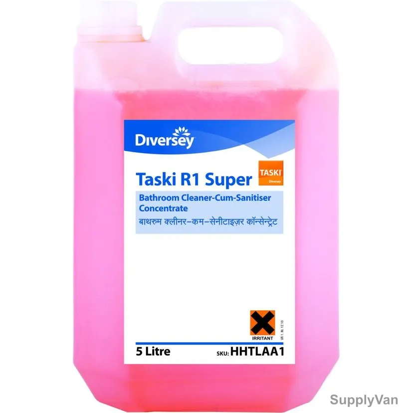 Diversey Taski R1 Bathroom Cleaner, HHTLAA1, 5 Ltrs