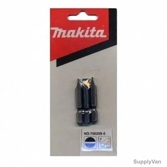 Makita Screwdriver Bit, 798299-6, 45MM, Slotted, PK3