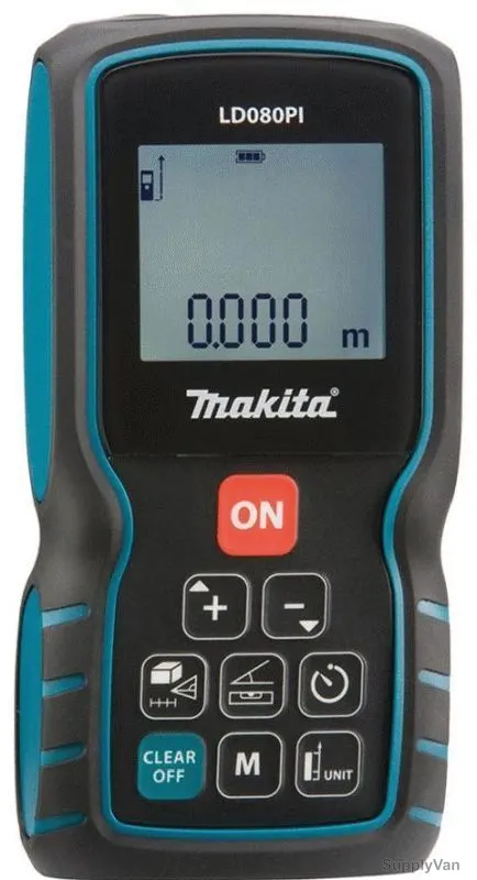 Makita Laser Distance Meter, LD080PI, 80Mtrs
