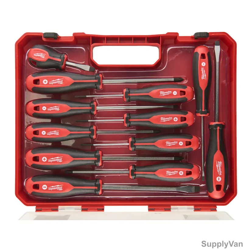 Milwaukee Tri-Lobe Screwdriver Set, 4932472003, 12 Pcs/Set