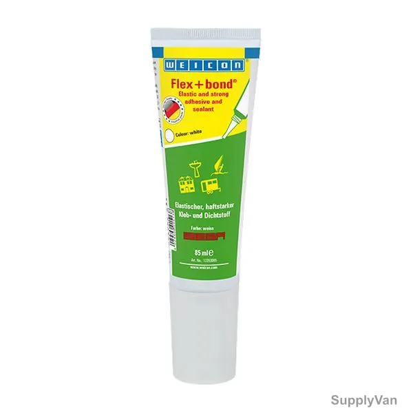 Weicon Flex+bond MS-Polymer Adhesive, 13350085, 85ML, White