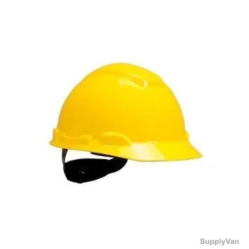 3M Plastic Ratchet Safety Helmet, 3MH-702R, Yellow