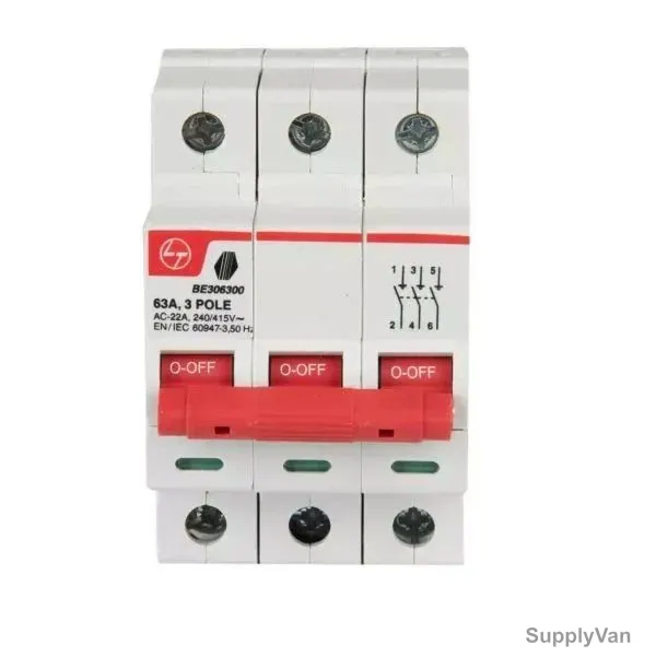 L&T Main Incomer Isolator, BE304000, 3 Pole, 415V, 40A — image 1