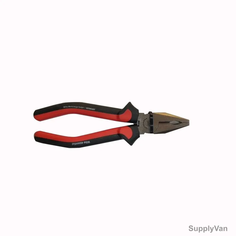Wiha Combination Plier, 43421, 180MM, Black/Red