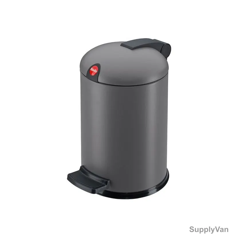 Hailo Pedal Waste Bin, HLO-0704-890, Design S, 4 Litres, Matt Grey