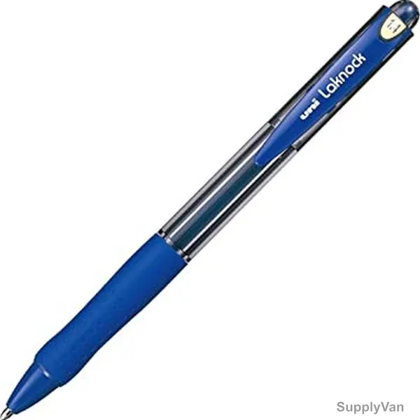 Uni-Ball Ball Point Pen, MIP-PACK-024, Laknock, 0.7MM Tip, Blue, 4 Pcs/Pack