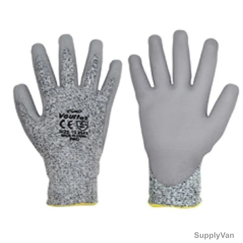 Vaultex Anti-Cut Gloves, PRO, Polyurethane, Size10, PK12